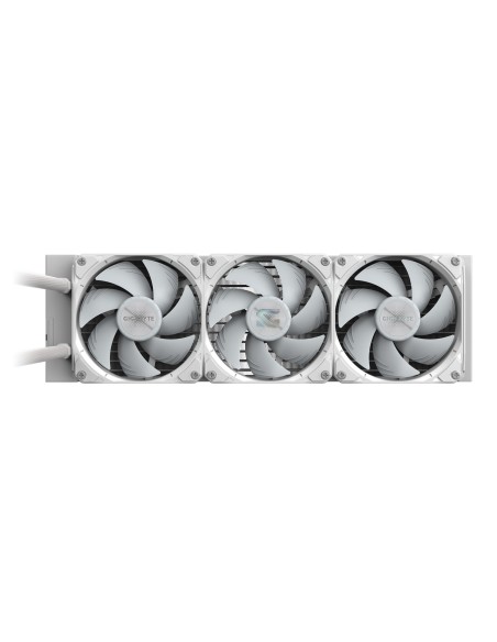 GIGABYTE GAMING 360 ICE Refrigeración Líquida para CPU - 3x120 mm Ventiladores ARGB, Mecanismo de enclavamiento deslizante,