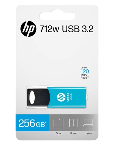 HP 712w unidad flash USB 256 GB USB tipo A 3.2 Gen 1 (3.1 Gen 1) Azul