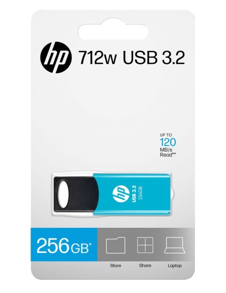 HP 712w unidad flash USB 256 GB USB tipo A 3.2 Gen 1 (3.1 Gen 1) Azul