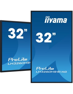 iiyama LH3260HS-B1AG pantalla de señalización Pizarra de caballete digital 80 cm (31.5") LED Wifi 500 cd   m² Full HD Negro