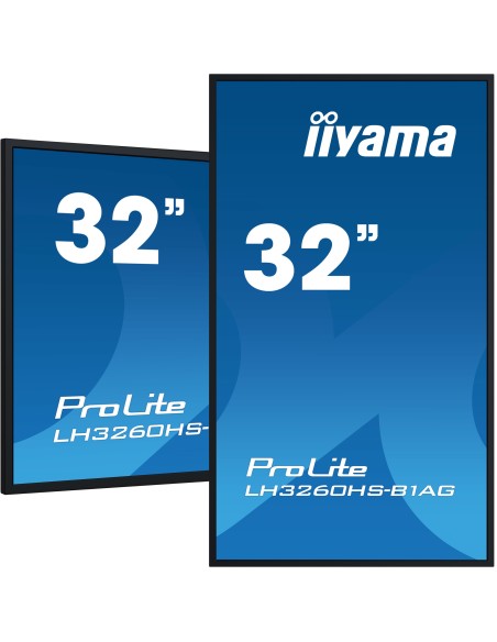 iiyama LH3260HS-B1AG pantalla de señalización Pizarra de caballete digital 80 cm (31.5") LED Wifi 500 cd   m² Full HD Negro