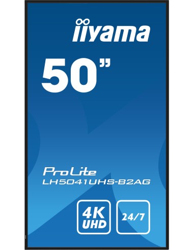 iiyama LH5041UHS-B2AG pantalla de señalización Pantalla plana para señalización digital 127 cm (50") LCD 500 cd   m² 4K Ultra