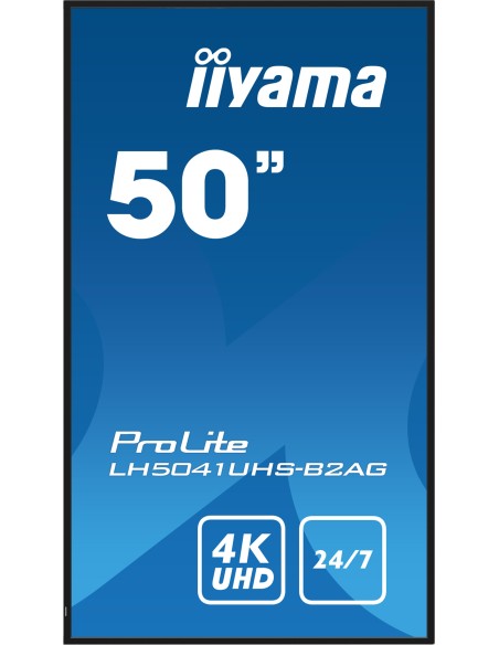 iiyama LH5041UHS-B2AG pantalla de señalización Pantalla plana para señalización digital 127 cm (50") LCD 500 cd   m² 4K Ultra