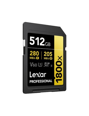 Lexar Professional 1800x 512 GB SDXC UHS-II Clase 10