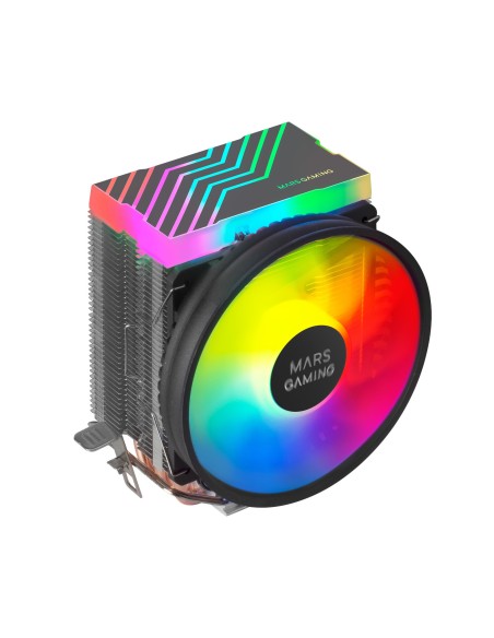 Mars Gaming MCPU33, Disipador CPU Dual FRGB, 3 Heatpipes HCT, TDP 140W, Ventilador Ultra-silencioso PWM 11 cm, Color Negro Mars Gaming MCPU33, Disipador CPU Dual FRGB, 3 Heatpipes HCT, TDP 140W, Ventilador Ultra-silencioso PWM 11 cm, Color Negro