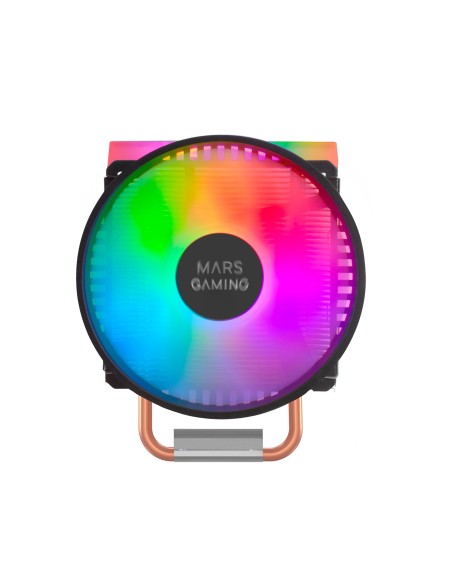 Mars Gaming Disipador CPU Dual ARGB, 4 Heatpipes HCT, TDP 160 W, Ventilador Ultra-silencioso PWM 11 cm, MCPU44 Mars Gaming Disipador CPU Dual ARGB, 4 Heatpipes HCT, TDP 160 W, Ventilador Ultra-silencioso PWM 11 cm, MCPU44