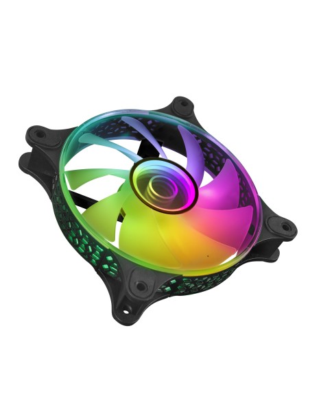 Mars Gaming MF-3DKIT Negro, Kit 3 Ventiladores ARGB 360° 12cm, Espejo Infinito 3D, Sistema Anti-vibraciones, Controlador ARGB, Mars Gaming MF-3DKIT Negro, Kit 3 Ventiladores ARGB 360° 12cm, Espejo Infinito 3D, Sistema Anti-vibraciones, Controlador ARGB,