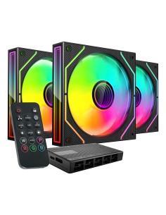 Mars Gaming MF3DPROKIT sistema de refrigeración para ordenador Carcasa del ordenador Ventilador 12 cm Negro