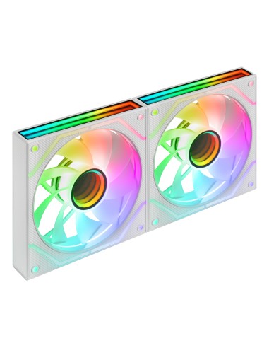 Mars Gaming MF3DPROX2RW sistema de refrigeración para ordenador Carcasa del ordenador Ventilador 12 cm Blanco
