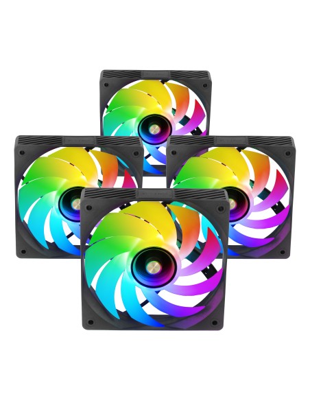 Mars Gaming MFSI4KIT sistema de refrigeración para ordenador Carcasa del ordenador Ventilador 12 cm Negro Mars Gaming MFSI4KIT sistema de refrigeración para ordenador Carcasa del ordenador Ventilador 12 cm Negro