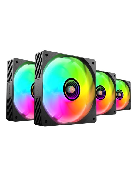 Mars Gaming MFSI4KIT sistema de refrigeración para ordenador Carcasa del ordenador Ventilador 12 cm Negro Mars Gaming MFSI4KIT sistema de refrigeración para ordenador Carcasa del ordenador Ventilador 12 cm Negro