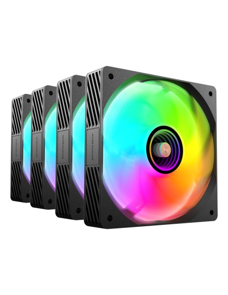 Mars Gaming MFSI4KIT sistema de refrigeración para ordenador Carcasa del ordenador Ventilador 12 cm Negro Mars Gaming MFSI4KIT sistema de refrigeración para ordenador Carcasa del ordenador Ventilador 12 cm Negro