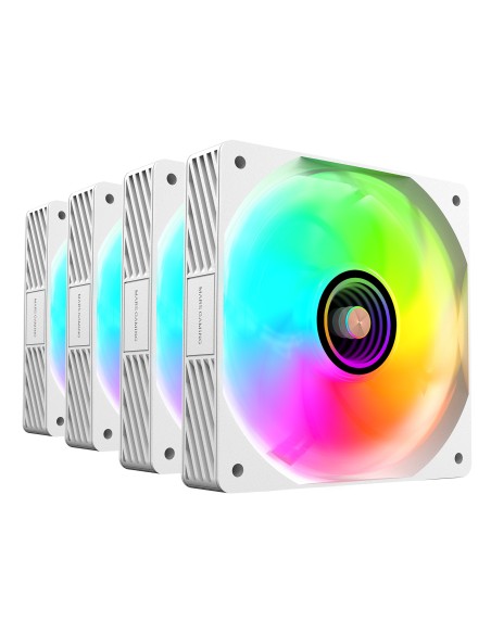 Mars Gaming MFSI4KITW sistema de refrigeración para ordenador Carcasa del ordenador Ventilador 12 cm Blanco Mars Gaming MFSI4KITW sistema de refrigeración para ordenador Carcasa del ordenador Ventilador 12 cm Blanco
