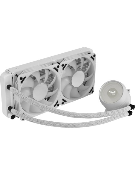 Aerocool MIRAGEL240W Refrigeración Líquida CPU 2xVentilador 12cm ARGB TDP 400W Blanco