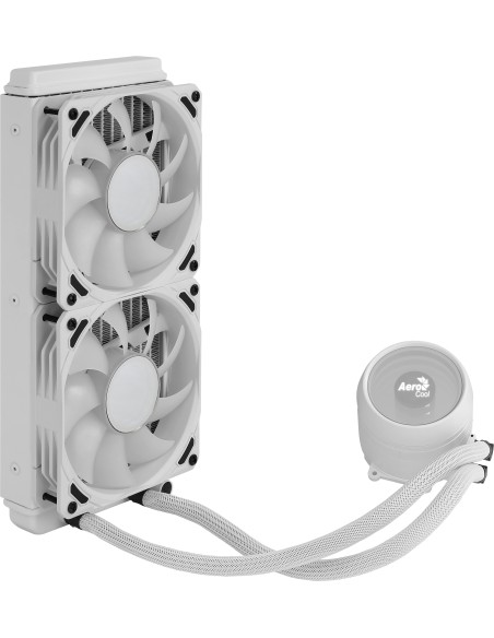Aerocool MIRAGEL240W Refrigeración Líquida CPU 2xVentilador 12cm ARGB TDP 400W Blanco