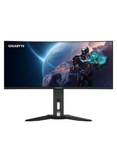 GIGABYTE Monitor de juegos curvo OLED WQHD MO34WQC de 34" - 3440 x 1440, 175Hz, 0.03ms, KVM, 250 cd m², FreeSync Premium Pro, 2