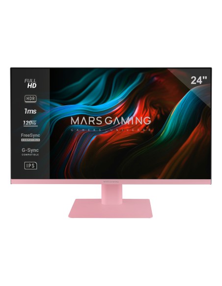 Mars Gaming MV-24P pantalla para PC 61 cm (24") 1920 x 1080 Pixeles Full HD LED Rosa Mars Gaming MV-24P pantalla para PC 61 cm (24") 1920 x 1080 Pixeles Full HD LED Rosa