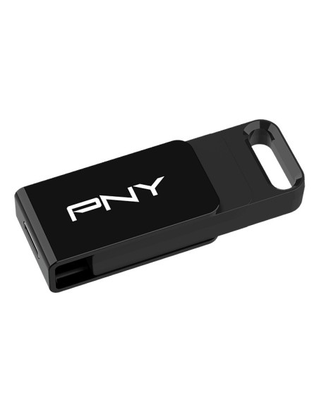 PNY Elite unidad flash USB 64 GB USB Tipo C 3.2 Gen 1 (3.1 Gen 1) Negro