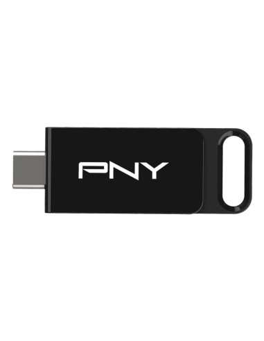 PNY Elite unidad flash USB 64 GB USB Tipo C 3.2 Gen 1 (3.1 Gen 1) Negro