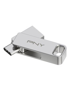 PNY DUO LINK unidad flash USB 64 GB USB Type-A   USB Type-C 3.2 Gen 1 (3.1 Gen 1) Acero inoxidable