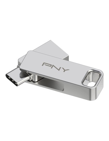 PNY DUO LINK unidad flash USB 64 GB USB Type-A   USB Type-C 3.2 Gen 1 (3.1 Gen 1) Acero inoxidable