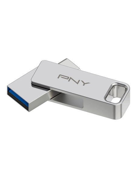 PNY DUO LINK unidad flash USB 64 GB USB Type-A   USB Type-C 3.2 Gen 1 (3.1 Gen 1) Acero inoxidable