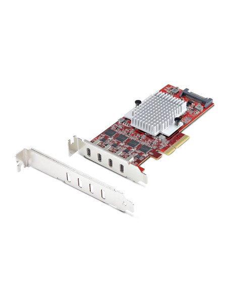 StarTech.com Tarjeta PCIe USB-C de 4 Puertos - Hub Interno USB Tipo C - USB 3.2 10Gb - 4 Controladores Independientes USB - TAA StarTech.com Tarjeta PCIe USB-C de 4 Puertos - Hub Interno USB Tipo C - USB 3.2 10Gb - 4 Controladores Independientes USB - TAA