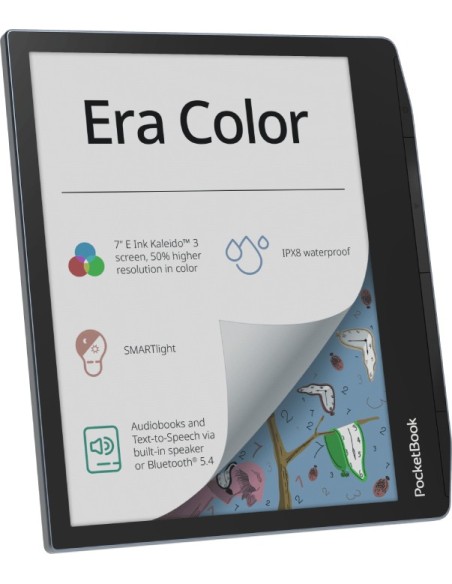 PocketBook Era Color lectore de e-book Pantalla táctil 32 GB Wifi Negro, Azul claro
