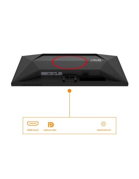 AOC G4 Q24G4RE pantalla para PC 60,5 cm (23.8") 2560 x 1440 Pixeles Quad HD LED Negro, Rojo
