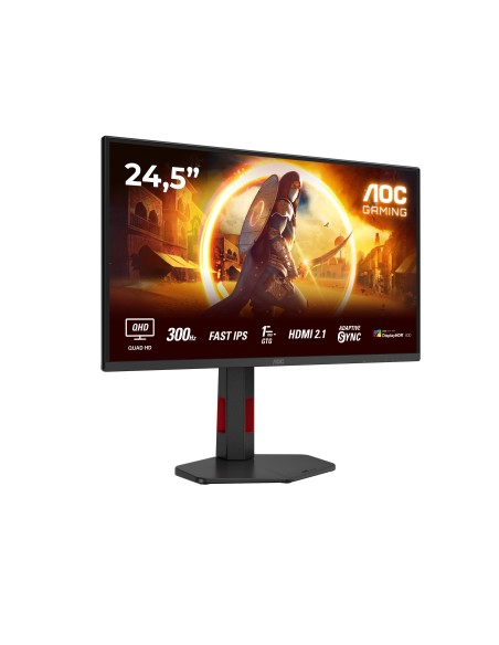 AOC G4 Q25G4SR pantalla para PC 62,2 cm (24.5") 2560 x 1440 Pixeles Quad HD LED Negro, Rojo AOC G4 Q25G4SR pantalla para PC 62,2 cm (24.5") 2560 x 1440 Pixeles Quad HD LED Negro, Rojo
