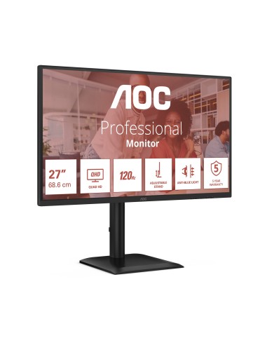 AOC E4 Q27E4U pantalla para PC 68,6 cm (27") 2560 x 1440 Pixeles Quad HD LED Negro