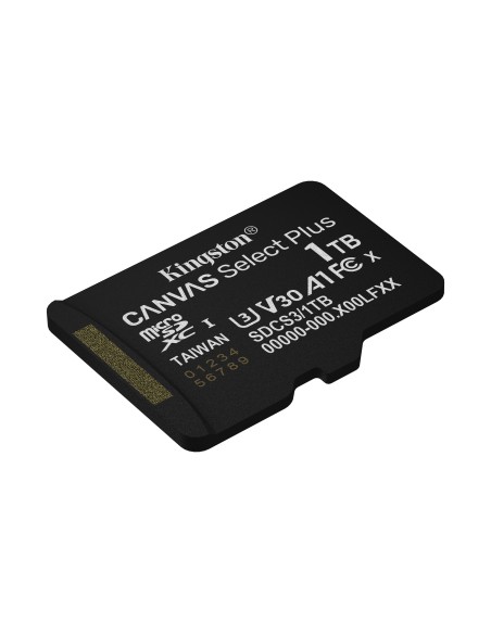 Kingston Technology 1TB microSDXC Canvas Select Plus Gen3 150MB s A1 (Incluye adaptador de SD)