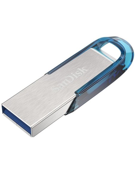 SanDisk Ultra Flair unidad flash USB 128 GB USB tipo A 3.2 Gen 1 (3.1 Gen 1) Azul, Plata