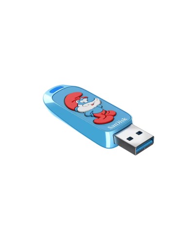 SanDisk Smurfs unidad flash USB 128 GB USB tipo A 3.2 Gen 1 (3.1 Gen 1) Azul
