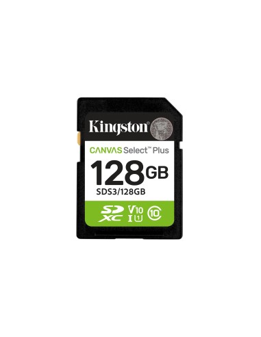 Kingston Technology 128 GB SDXC Canvas Select Plus Gen3 150 MB s C10 UHS-I U1 V10