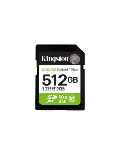 Kingston Technology 512 GB SDXC Canvas Select Plus Gen3 150 MB s C10 UHS-I U3 V30