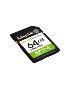 Kingston Technology 64 GB SDXC Canvas Select Plus Gen3 100 MB s C10 UHS-I U1 V10 2