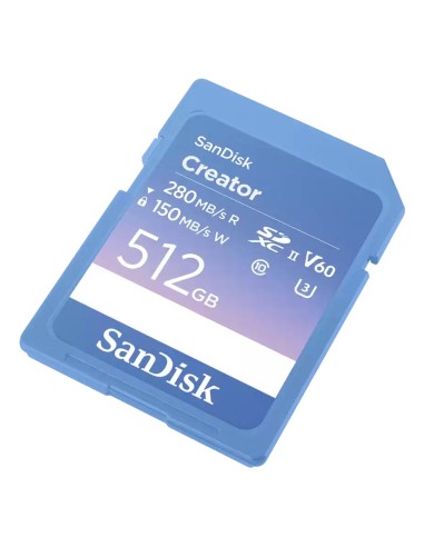 SanDisk Creator 512 GB SDXC UHS-II Clase 10