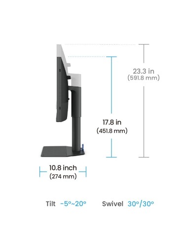 BenQ SW242Q pantalla para PC 61,2 cm (24.1") 2560 x 1600 Pixeles WQXGA LED Negro