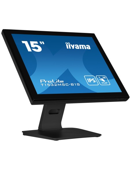 iiyama ProLite T1532MSC-B1S pantalla para PC 38,1 cm (15") 1024 x 768 Pixeles XGA LCD Pantalla táctil Negro iiyama ProLite T1532MSC-B1S pantalla para PC 38,1 cm (15") 1024 x 768 Pixeles XGA LCD Pantalla táctil Negro