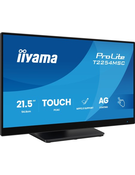 iiyama T2254MSC-B2AG pantalla para PC 54,6 cm (21.5") 1920 x 1080 Pixeles Full HD LED Pantalla táctil Negro iiyama T2254MSC-B2AG pantalla para PC 54,6 cm (21.5") 1920 x 1080 Pixeles Full HD LED Pantalla táctil Negro