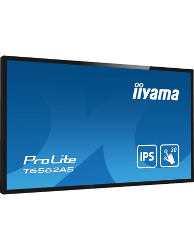 iiyama T6562AS-B1 pantalla para PC 163,8 cm (64.5") 3840 x 2160 Pixeles 4K Ultra HD LED Pantalla táctil Negro