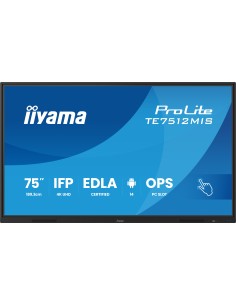 iiyama TE7512MIS-B4AG pantalla de señalización Panel plano interactivo 190,5 cm (75") LCD Wifi 400 cd   m² 4K Ultra HD Negro 2