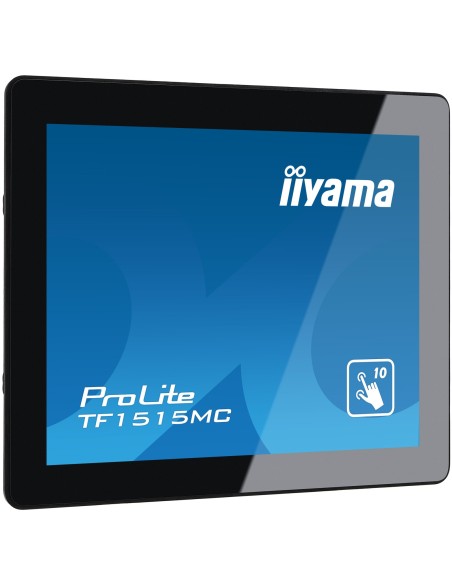 iiyama TF1515MC-B2 pantalla de señalización 38,1 cm (15") LED 350 cd   m² XGA Negro Pantalla táctil