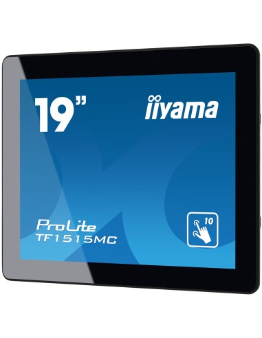 iiyama TF1515MC-B2 pantalla de señalización 38,1 cm (15") LED 350 cd   m² XGA Negro Pantalla táctil