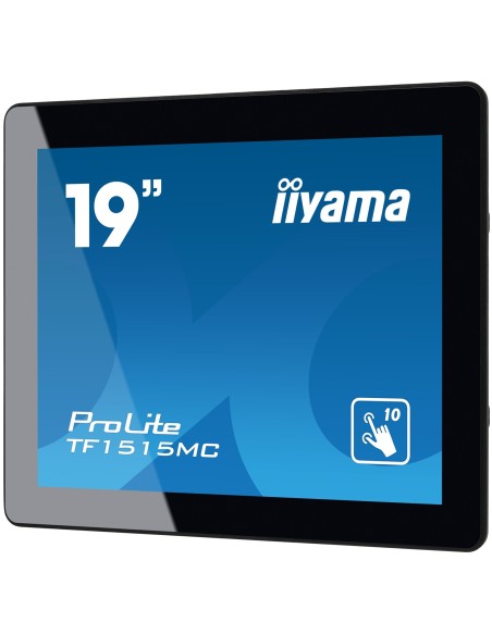 iiyama TF1515MC-B2 pantalla de señalización 38,1 cm (15") LED 350 cd   m² XGA Negro Pantalla táctil
