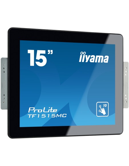 iiyama TF1515MC-B2 pantalla de señalización 38,1 cm (15") LED 350 cd   m² XGA Negro Pantalla táctil