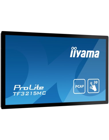 iiyama ProLite TF3215MC-B2 pantalla para PC 80 cm (31.5") 1920 x 1080 Pixeles Full HD LED Pantalla táctil Quiosco Negro