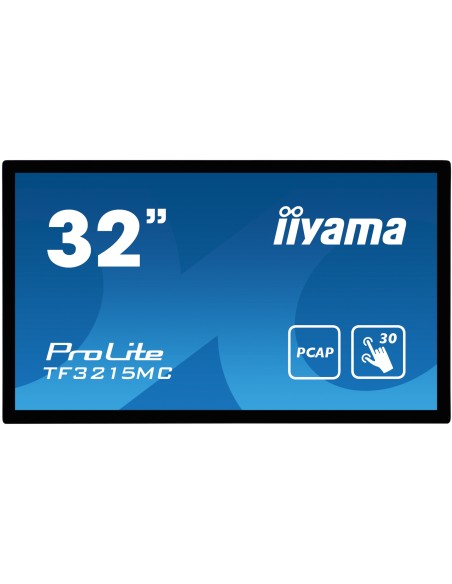 iiyama ProLite TF3215MC-B2 pantalla para PC 80 cm (31.5") 1920 x 1080 Pixeles Full HD LED Pantalla táctil Quiosco Negro iiyama ProLite TF3215MC-B2 pantalla para PC 80 cm (31.5") 1920 x 1080 Pixeles Full HD LED Pantalla táctil Quiosco Negro