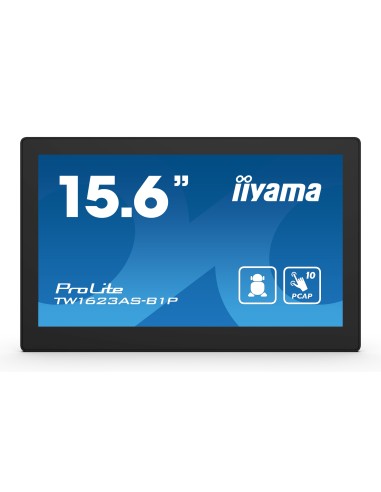 iiyama TW1623AS-B1P pantalla de señalización Panel plano interactivo 39,6 cm (15.6") Wifi 450 cd   m² Double Full HD Negro